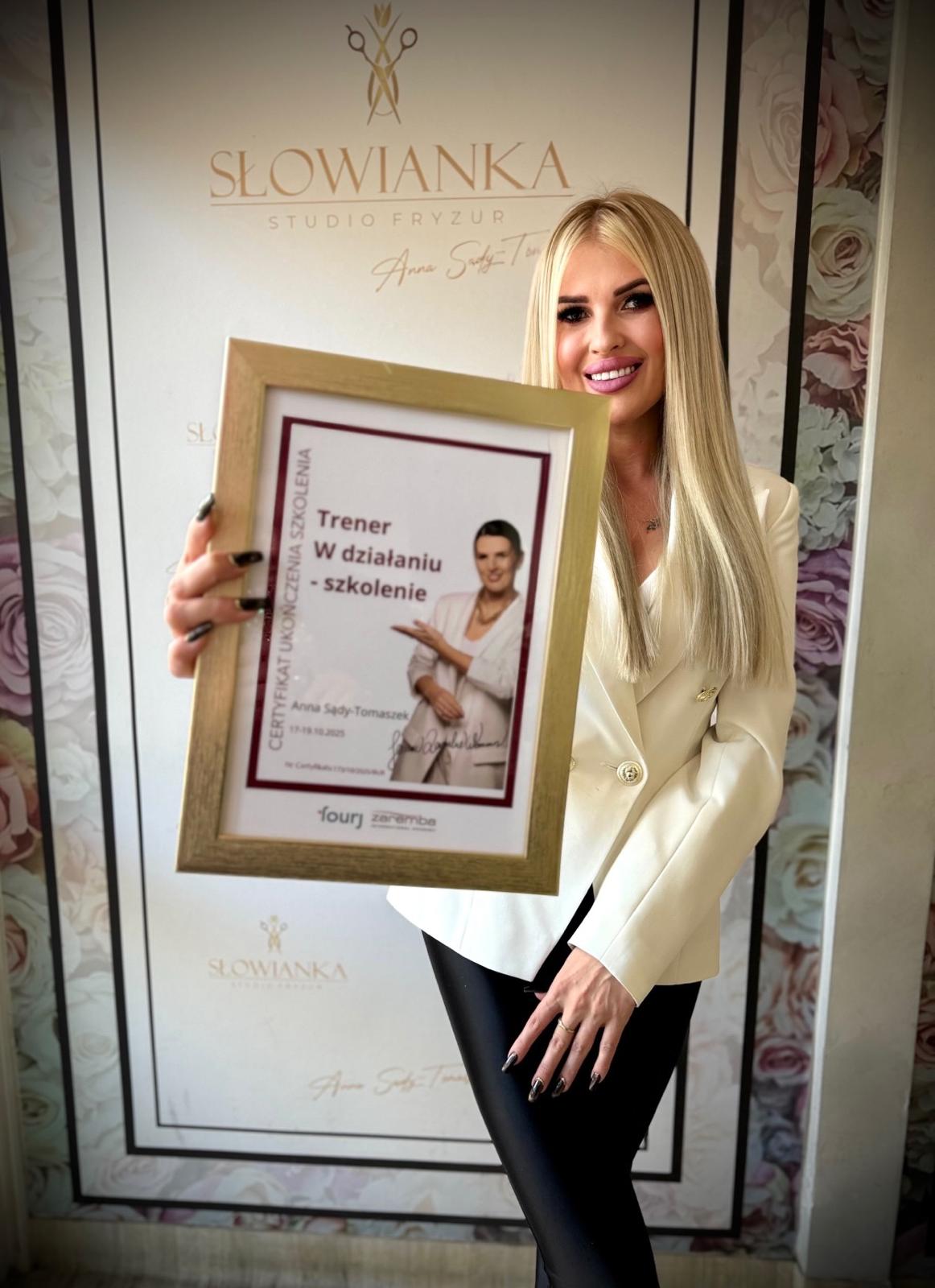 Certyfikat Anna Sądy-Tomaszek